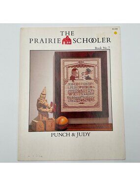The Prairie Schooler Punch & Judy Cross Stitch Pattern Book No. 7 Vintage 1985